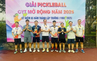 Đội tuyển Pickleball Bệnh viện Ung bướu tỉnh Thanh Hóa xuất sắc giành giải cao tại giải đấu kỷ niệm 65 năm thành lập trường cao đẳng Y tế Thanh Hóa.