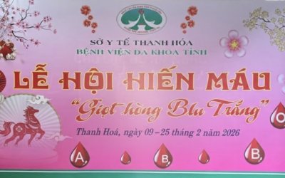Bệnh viện ung bướu tỉnh thanh hóa tích cực hưởng ứng ngày hội hiến máu “giọt hồng blouse trắng” năm 2026