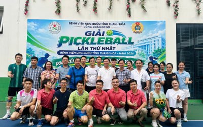 Bệnh viện Ung bướu tỉnh Thanh Hoá khai mạc giải Pickleball lần thứ nhất- năm 2026