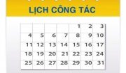 Lịch trực và công tác tuần toàn bệnh viện từ ngày 26/12/2022 đến ngày 02/01/2023