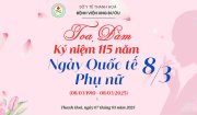 Bệnh viện Ung bướu tỉnh Thanh Hóa toạ đàm kỷ niệm 115 năm ngày Quốc tế Phụ nữ (8/3/1910-8/3/2025)