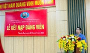 Lễ kết nạp Đảng viên mới tại Bệnh viện Ung bướu tỉnh Thanh Hóa